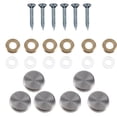 thumbnail image 1 of 24 tornillos de acero inoxidable para espejos, para publicidad, decorativos., 1 of 7
