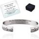 thumbnail image 2 of Pulsera inspiradora, pulsera conmemorativa de acero inoxidable, pulsera conmemorativa con ondas grabadas, brazalete de calidad en la que puedes confiar, 2 of 7