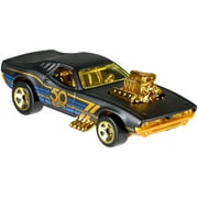 New 1:64 hot wheels 50th anniversary black & gold collection - bone shaker, twin mill, rodger dodger, dodge dart, impala & ford ranchero set of 6pcs diecast model car by hotwheels
