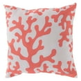 thumbnail image 2 of Surya  Rain Coastal Square Throw Pillow - Bright Orange & Beige - 20 x 20 x 4 in., 2 of 2