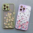 thumbnail image 2 of Hand Painted Phone Case For iphone 15 X XS MAX XR Flower Shockproof Case For iPhone 7 8 Plus SE 2 13 12 11 14 pro MAX Cover, 2 of 5