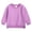 3l Winter Clothes for Girls Size 7-8 Purple, variant on Uniform Sweater For Girls Toddler Baby Boy Girl Pullover Sweatshirt, Solid Color Infant Crewneck Kids Cotton Premium Bottom Fork Warm