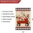 thumbnail image 2 of Happy Valentine''s Day Garden Flag 12.5 x 18 Inch Loads of Love Heart Buffalo Plaid Decorative Double Sided Flag for Wedding Valentine''s Day Decoration, 2 of 5