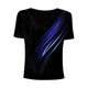thumbnail image 1 of Gibobby Camiseta Powerblend con Cuello en V Camisas diarias informales para mujer, camiseta manga corta con cuello redondo, camisetas sueltas, blusa tipo túnic(Azul,G), 1 of 4