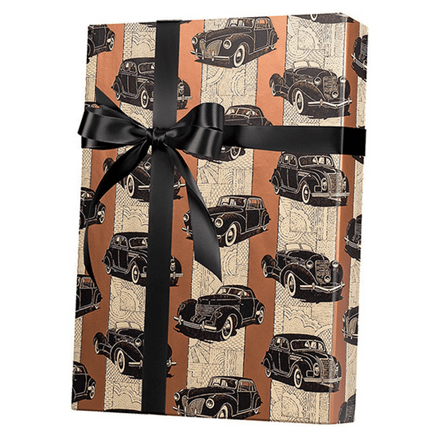 Classic Cars Gift Wrap Wrapping Paper 15ft Roll - Walmart.com - Walmart.com