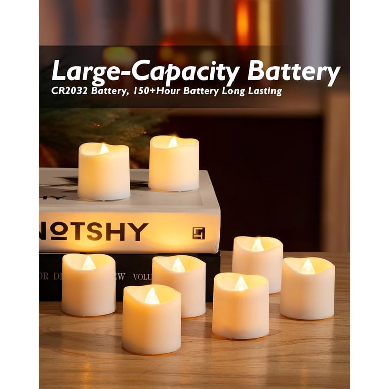 Homemory LED Tea Light Candles, Warm White, 12 Pack photo 8