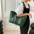thumbnail image 2 of JVBTVB Women's Cotton Padded Tote Bag Large Capacity Work Shoulder Handbag Quilted Purse Fits 15 inch Laptop, 2 of 9