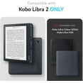 thumbnail image 2 of TUDIA SKN Kobo Libra 2 Case 7" Cover Reinforced Corner Anti-Yellowing - Crystal Clear, 2 of 7