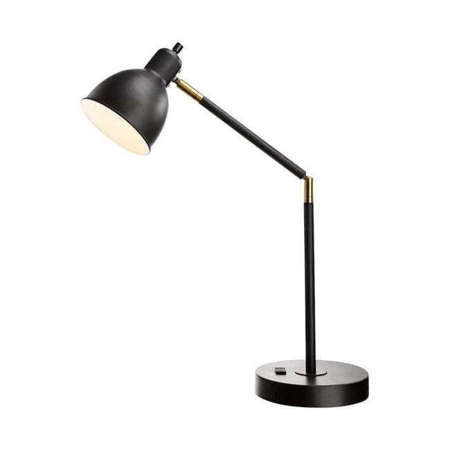 Living Accents 3805264 19 in. Matte Black Desk Lamp