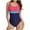 Hot Pink, variant on Womens Bathing Suit Shorts One Piece Swimsuit Women Athletic Fashion Quick Dry Color Block One-Piece Swimwear (Watermelon Red M)