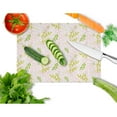 thumbnail image 2 of Caroline's Treasures Watercolor Leaves Pink Glass Cutting Board Large, 2 of 2