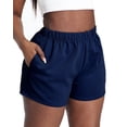thumbnail image 3 of Gocolloa Plus Size Shorts Women Summer Casual High Waisted Loose Lounge Workout Running Sweat Shorts Navy Blue 2X, 3 of 5