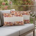 thumbnail image 4 of Orange Red Leaves Fall Outdoor Pillow Covers 20"x12" Set of 2,Waterproof Throw Pillow Covers for Patio Furniture,Autumn Botanical Thanksgiving Decorative Cushion Pillowcases for Garden Couch Sofa, 4 of 9