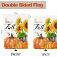 thumbnail image 5 of Hello Fall Pumpkin Garden Flag Sunflower Autumn Burlap 12x18 Inch Vertical Double Sided Small Outside Yard Party Decoration, 5 of 6