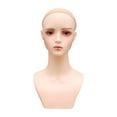 thumbnail image 1 of Cabeza de maniquí calva para mujer, modelo de exhibición de peluca, maniquí de Base estable multiusos con hombro para joyería, pelucas, fabricación de Yuyangstore  Soporte de exhibición de maniquí, 1 of 8