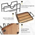 thumbnail image 5 of Napkin Holder for Table Metal Napkin Holder with Salt and Pepper Shakers Caddy Modern Napkin Dispenser for Table Kitchen Dining Table Decor Not Including Salt and Pepper Shakers, 5 of 6