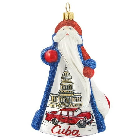 Cuba Christmas Decorations Glitterazzi Cuba Cuban Santa Polish Glass Christmas Tree Ornament Decoration New ()