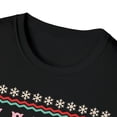 thumbnail image 3 of Womens Adult Ugly Christmas Pink Flamingo Sweater Design T-Shirt, 3 of 3