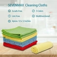 SUGARDAY Microfiber Cleaning Cloth Towels 15 Pack Reusable Dust Rags