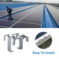thumbnail image 3 of 60 Piezas 30mm Panel Solar Fotovoltaico Clip de Guía de Agua Deflector de Acero Inoxidable Botón de Drenaje de Lodo Clips de Redirección de Agua, 3 of 5