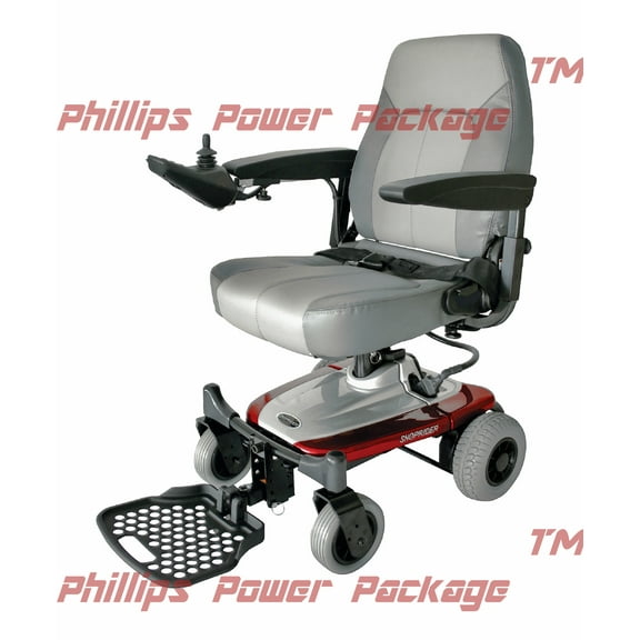 Shoprider - Smartie - Rear Wheel Drive Travel Power Chair - 18"W x 17.5"D - Red