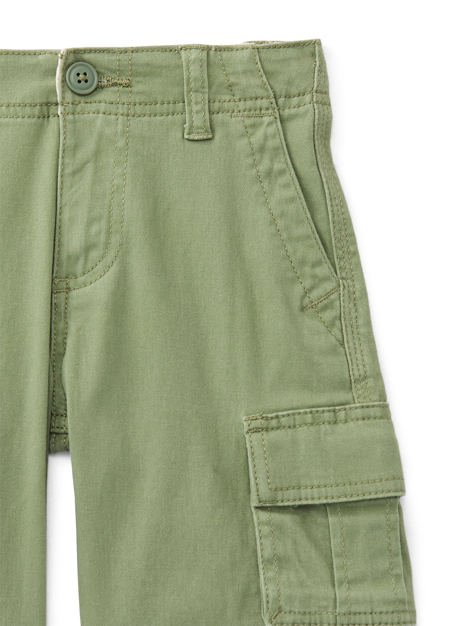 Wonder Nation Boys Twill Cargo Shorts, Sizes 4-18