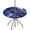 A Modern Blue Marble, variant on Outdoor Round Tablecloth with Umbrella Hole and Hidden Zipper Summer Retro Wood Plank Elastic Edged Circle Table Cloth Waterproof Fitted Table Covers for Picnic Camping Garden 36-44in