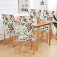 thumbnail image 2 of Yayeee 4 Pack Dining Chair Covers Stretch Parson Chairs Slipcovers Seat Protector, Red Floral Pattern, 2 of 6