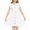 White, variant on Oudiya Girls Summer Sundress Flutter Sleeve A-Line Button Down Casual Midi Girls Dresses,White,7-8Y