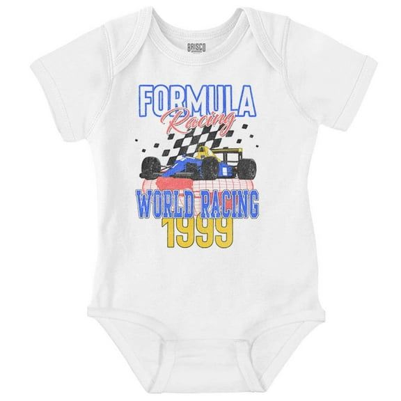 Formula World Racing Championship Bodysuit Jumper Boys Infant Baby Brisco Brands NB