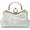 Silver, variant on Women Evening Bag Floral Embroidery Clutch Bag Vintage Handbag Bridal Wedding Purse Elegant Shoulder Bag