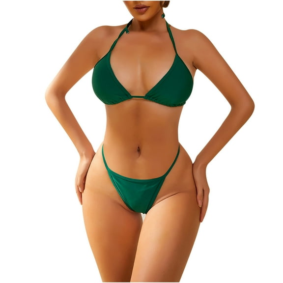 LYXSSBYX Plus Size Swimwear One Piece Women's Swimsuit Swimsuit Sexy Crystal Diamond Thong Bikini