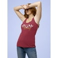 thumbnail image 2 of Run Away Golden Glitter Text Racerback Tank Women -Image by Shutterstock, Female x-Small, 2 of 4