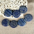 thumbnail image 5 of MATROOY 7Pcs Natural Crystal Palm Stone Engraved Circle Magic Archangel Healing Amulet-Rose Quartz, 5 of 9