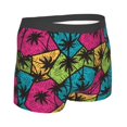 thumbnail image 3 of Balery Hawaii Palms Men's Boxer Briefs, Soft and Breathable Cotton Underwear with nylon Waistband-Medium, 3 of 9