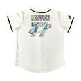 thumbnail image 3 of Kaivon Merch White Tie Dye Classic Baseball Jersey Short Sleeve Shirts Women Men Streetwear Tee, 3 of 4