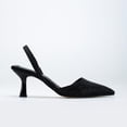 thumbnail image 1 of Rae - Zapatos de tacón bajo con tira trasera y diamantes de imitación negros negro 23 CM, 1 of 5