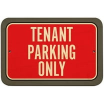 Tenant Parking Only Sign