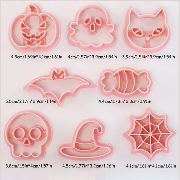 Dough Cutter Assorted Cookie Cutters Fondant modeling Halloween 3D Cartoon Cookie Cutter Set Pumpkin Skeleton Shaped Home DIY Frosting Cookie Baking Tools Enjoy The Fun Of Holiday Desserts"