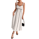 thumbnail image 1 of Vestido A Rayas para Mujer, con Tirantes Finos, y , Fluido Albaricoque XL, 1 of 6