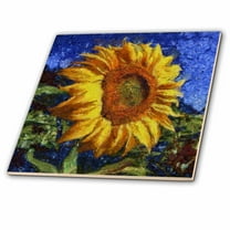 3dRose, Sunflower In Van Gogh Style, 8 Inch Ceramic Tile
