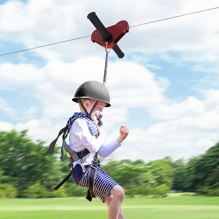 Zip Lines For Kids And Adults Outdoor 120FT Zip Line Kit For Kids