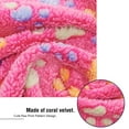 thumbnail image 4 of LUXMO 2 Pack Pet Blanket for Dog Cat Puppy 29 x 21 Inches Cute Paw Print Pattern Puppy Kitten Bed Warm Sleep Mat for Indoors Outdoors, 4 of 5