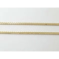 thumbnail image 5 of New 14K Yellow Gold 0.8mm Square Spiga Wheat Chain Necklace fine gift 1.8g 22", 5 of 7