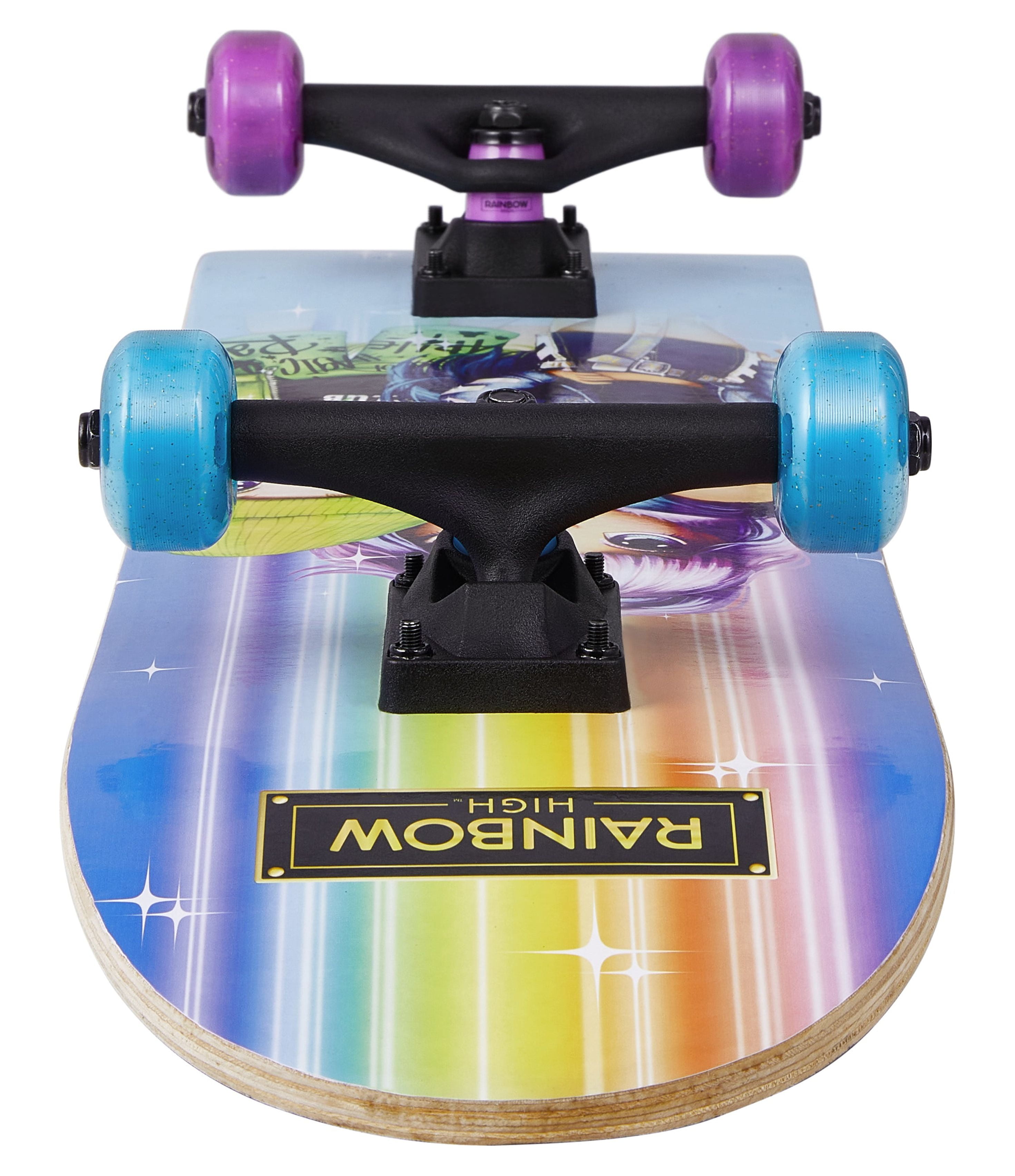 Rainbow High 31 Inch Beginner Skateboard with Durable