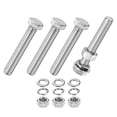 thumbnail image 1 of Uxcell 4-Pack Tornillo de Cabeza Hexagonal con Tuercas, Arandelas Planas y de Bloqueo M12x75mm, 1 of 6