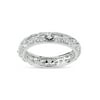 Cubic Zirconia Eternity Pave Wedding Band Ring in Starling Silver