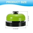thumbnail image 2 of Desk Call Bell 2.5" Diameter, Dinner Desk Front Bell, Black/Green, 2 of 7