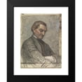 thumbnail image 2 of Jan Veth 14x18 Black Modern Framed Museum Art Print Titled - Portrait of a Man, with a Look Down (1884), 2 of 5