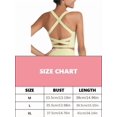 thumbnail image 2 of Womens Longline Sports Bras Strappy Open Back Workout Tank Tops for Yoga Running Fitness Daily Wear, 2 of 6